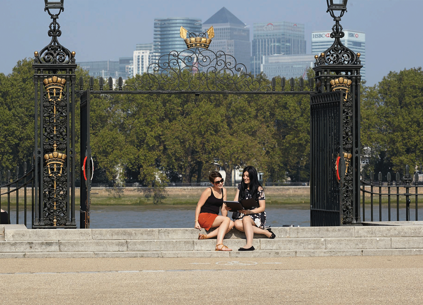 Two students with tablet