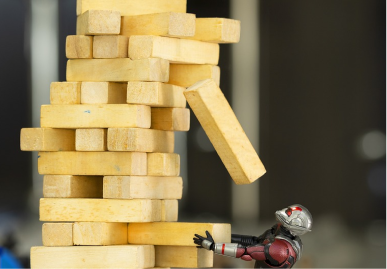 Image showing a gaint outdoor jenga