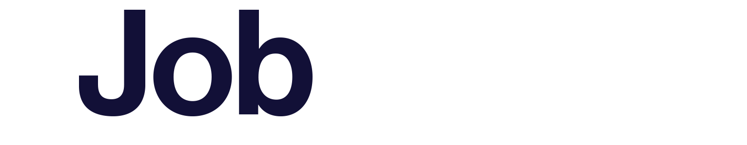 JobShop logo - words put together with Job in navy and Shop in white