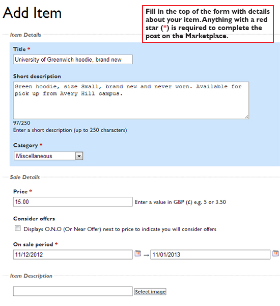 Add in details