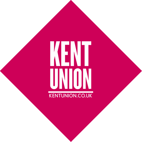 Kent Union logo on a colourful background