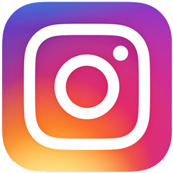 Instagram logo - square illustration with camera graphic in the middle