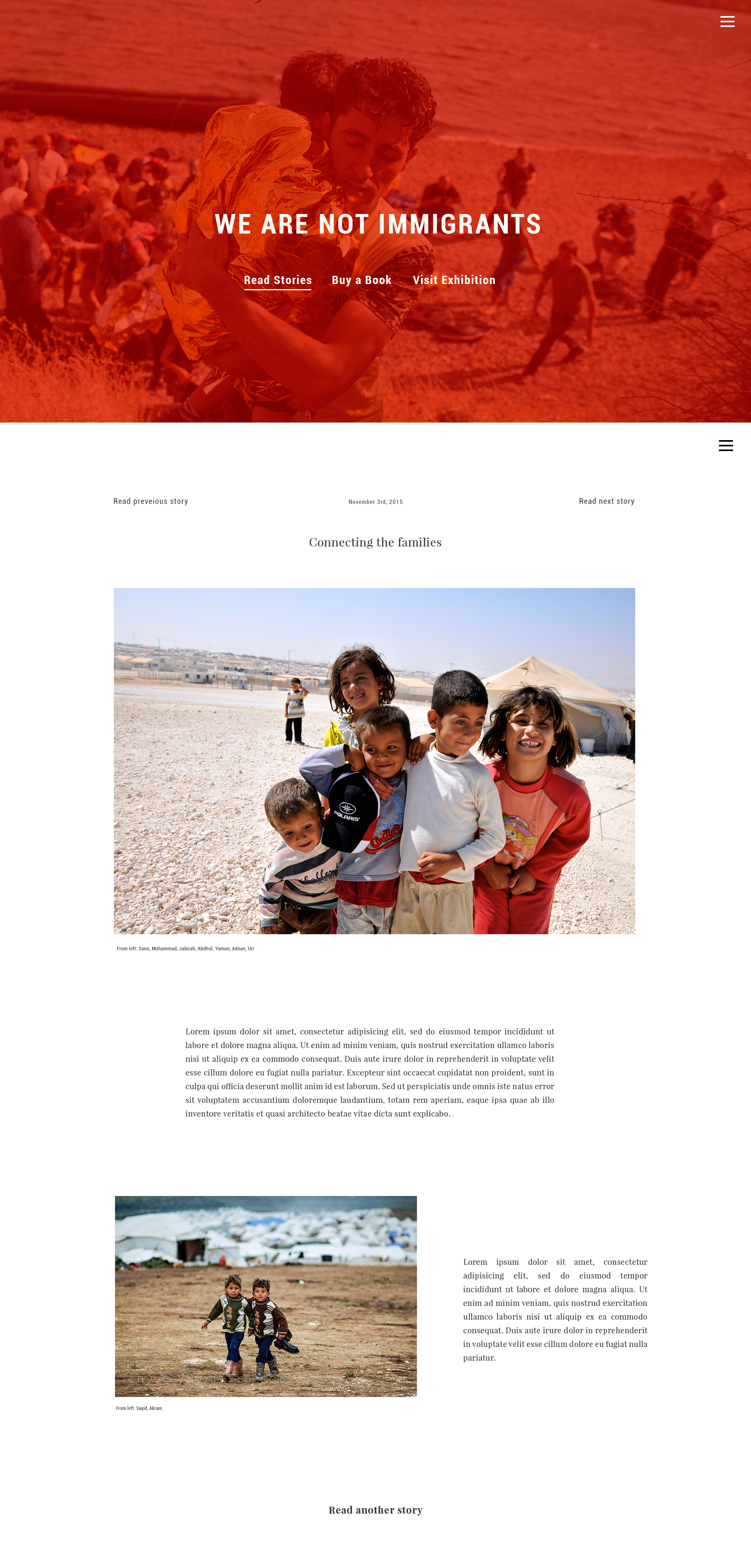 Website layout
